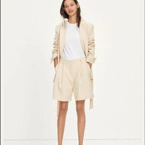 Samsoe Samsoe Fally Shorts Soft Pink pleated business suit wide leg new Medium